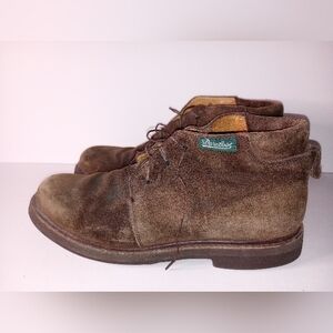 Paraboot Brown Suede Leather Boots Size 9.5